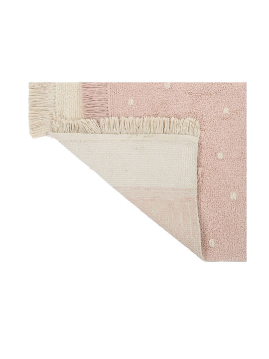 Bekas Carpets Joy Steps 1-iag-3586 Χαλί Ορθογώνιο Βαμβακερό Ροζ 120x170cm