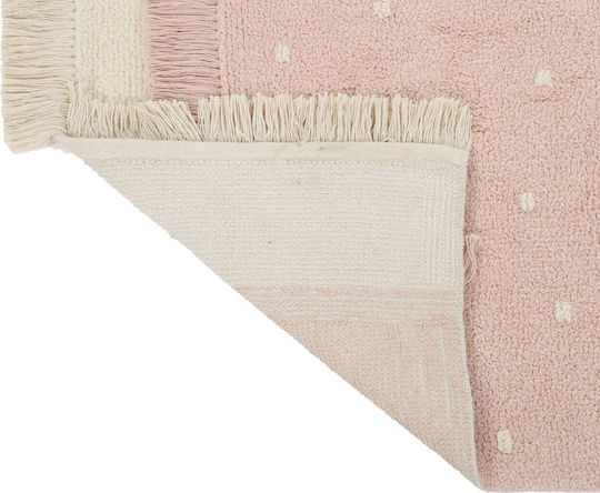 Bekas Carpets Joy Steps 1-iag-3586 Килим Правоъгълена Памук Розов