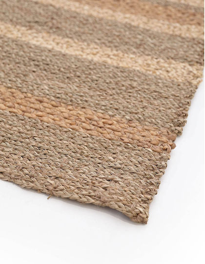 Soulworks Naki Handmade Rug Rectangular from Jute Beige