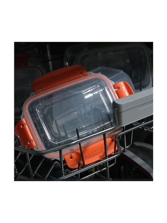 Set 5 Bucăți Vaze Utilizare Generală cu Capac Plastic Transparent 800ml 5 Bucăți