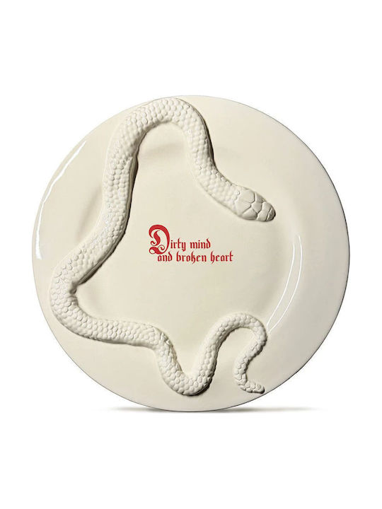 Incartato Ceramics The Forbidden Collection Platou Decorativ Rotundă Ceramică Dirty Mind 1buc 28x28buc