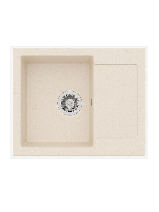 Unixton Drop-In Chiuvetă din Granit Sintetic L61xW50cm Maro