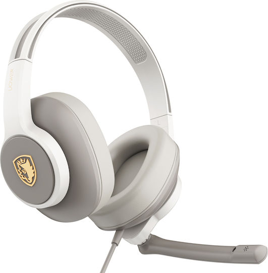 Sades Upower Über Ohr Gaming-Headset mit Konnektivität 3,5 mm Graue für PC