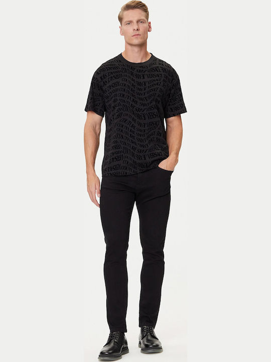 Herrenblusen Kurzarm T-Shirt Schwarz
