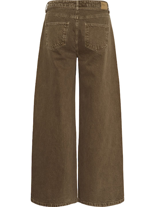Women's Jean Pants in Wide Fit Brown