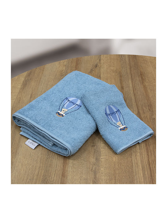Lino Home Σετ Βρεφικές Πετσέτες 2τμχ Μπεζ Βάρους 450gr/m²