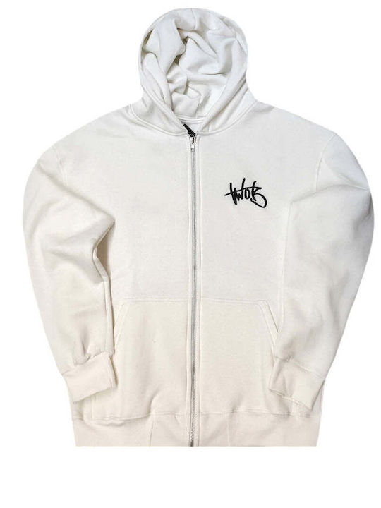 Ζακέτα με Κουκούλα White
