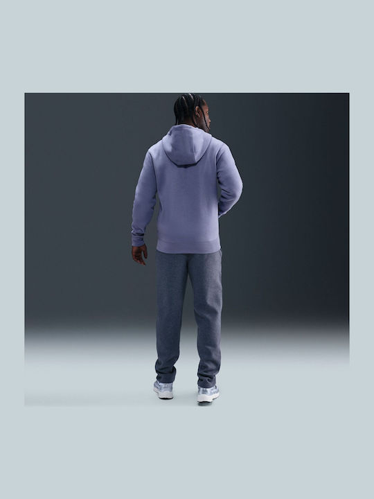 Hoodie Cardigan with Hood World Indigo White