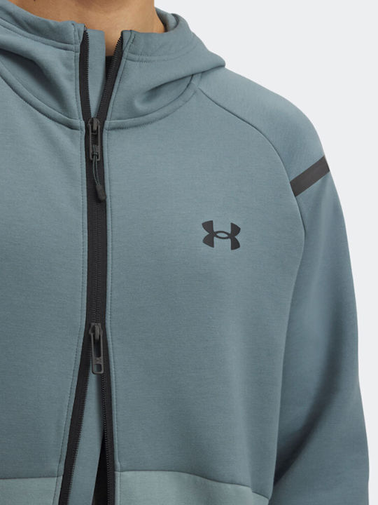 Ua Unstoppable Cardigan With Hood Blue