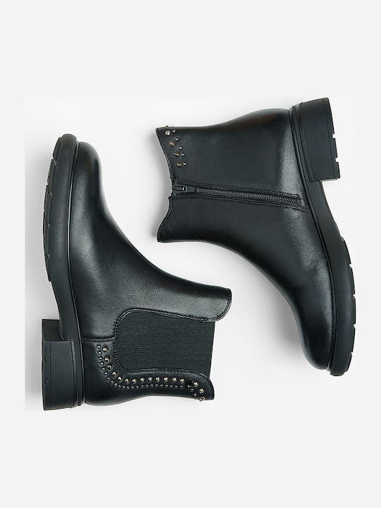 Leather Women's Ankle Boots Black