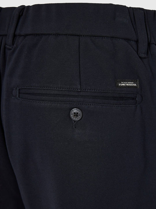 Hose Chino Elastisch in Lockere Passform Marineblau