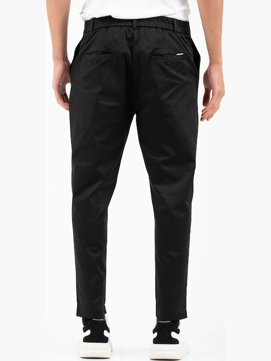 Hose Elastisch in Geradem Schnitt Black