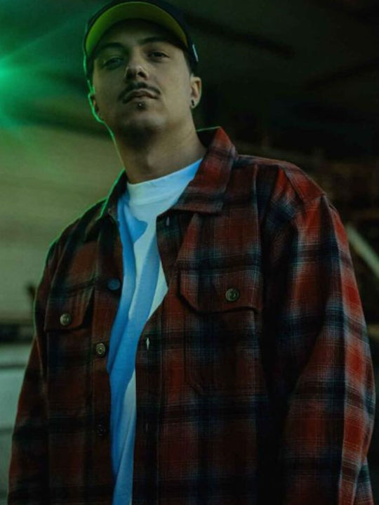 Long Sleeve Flannel Overshirt Multicolour