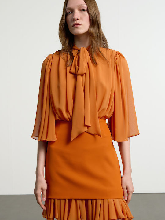 Summer Mini Dress Orange
