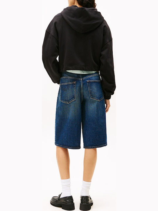 Women's Sweatshirt Hooded Black
