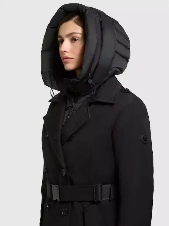 Damen Black Trenchcoat