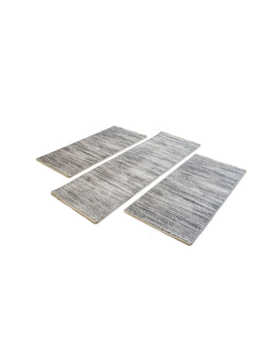 Balsan Mystic Kilvana-s Σετ Μοντέρνα Χαλιά Κρεβατοκάμαρας L.grey Silver P621163 3τμχ