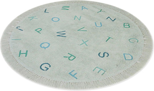 Bekas Carpets Joy Steps 1-iag-3713 Cotton Turquoise