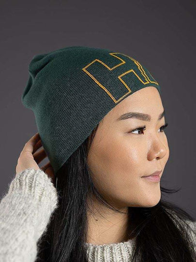 Outline Beanie Unisex Beanie Knitted in Green color