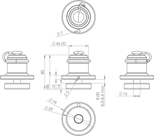 Oxford Beast Motorcycle Disc Brake Lock with 16mm Pin