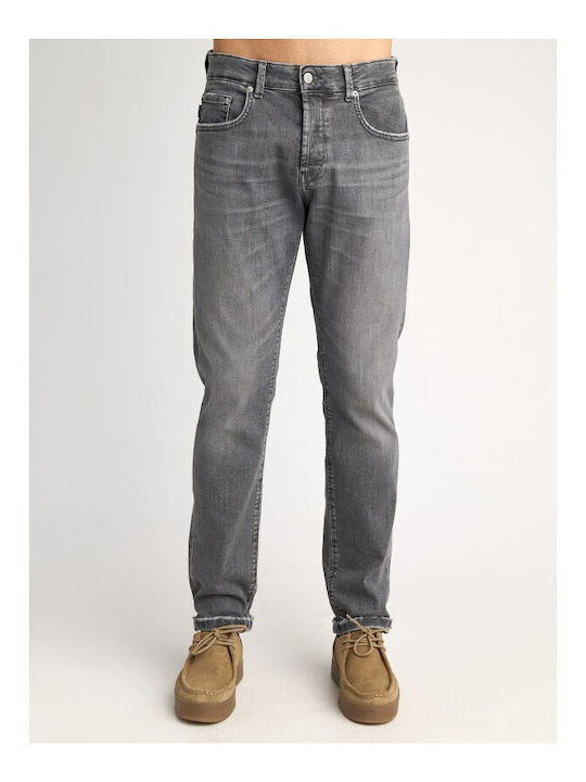 Simon Men's Jeans Pants Elastic with Slim Fit Gray