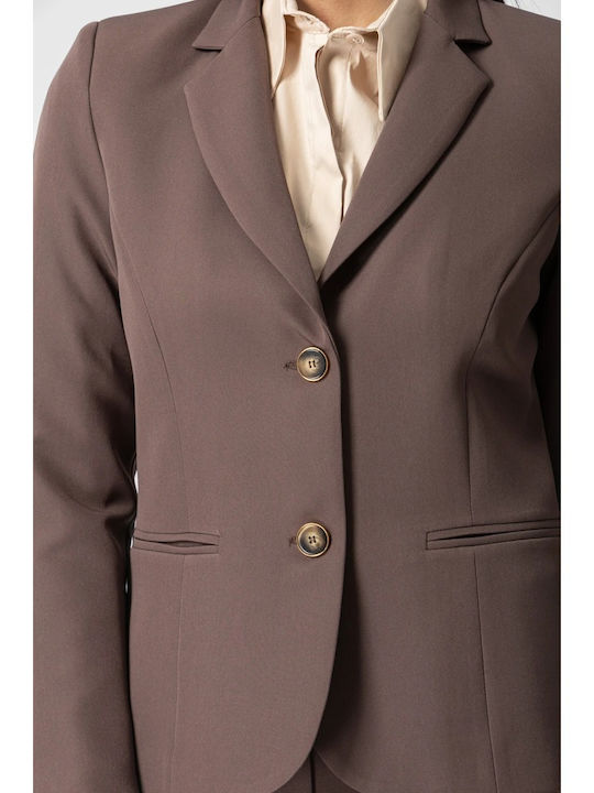 Chrisper Women's Blazer Brown
