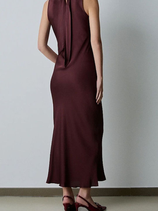 Maxi Evening Dress Bordeaux