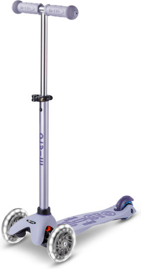 Micro Kids Scooter Mini Deluxe Rock & Go 3-Wheel with Seat Παστέλ Λιλά