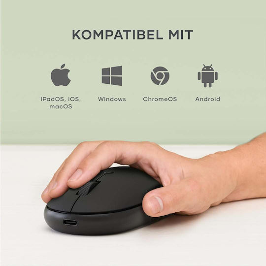 Satechi Onthego Ασύρματο Bluetooth Ποντίκι Μαύρο