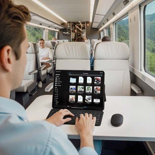 Satechi Onthego Ασύρματο Bluetooth Ποντίκι Μαύρο