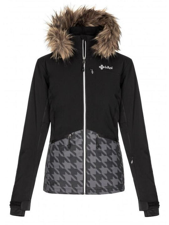 Kilpi LLS042KI-BLK Γυναικείο Μπουφάν για Σκι & Snowboard Μαύρο