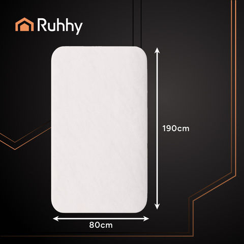 Ruhhy Single Electric Washable Blanket White 65W 80x190cm