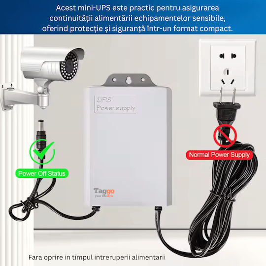 Taggo 5V UPS Alimentare Cu Energie Electrică 3600 mAh Baterie Protecție La Supraîncărcare Supraîncălzire Protecție La Tensiune Ridicată Protecție La Circuit Închis