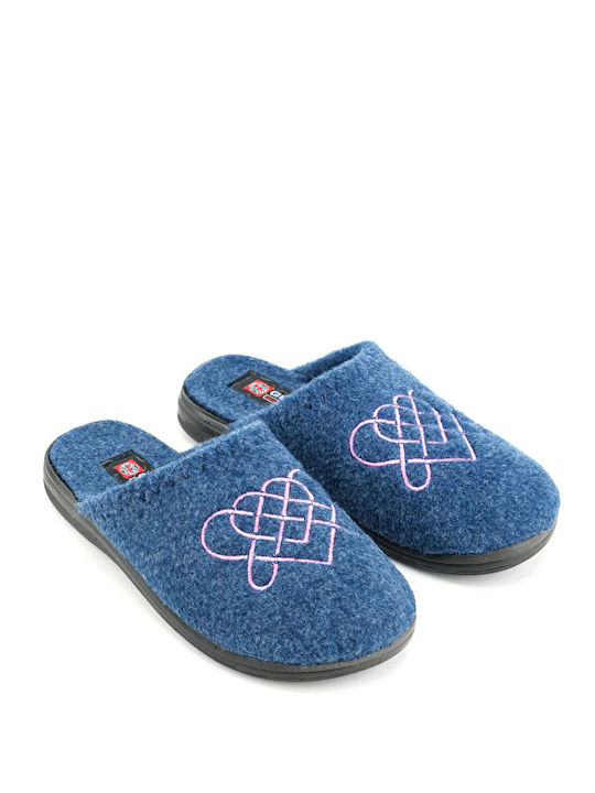 Winter Women's Slippers Blue