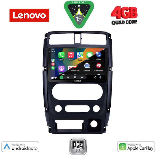 Lenovo Car Audio System for Suzuki Jimny 2007-2017 (Bluetooth/USB/AUX/WiFi/GPS/Apple-Carplay/Android-Auto) with Touch Screen 9"