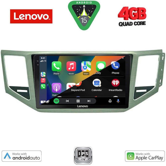 Lenovo Ηχοσύστημα Αυτοκινήτου για Volkswagen Golf Sportsvan 2014 (Bluetooth/USB/AUX/WiFi/GPS/Apple-Carplay/Android-Auto) με Οθόνη Αφής 10"