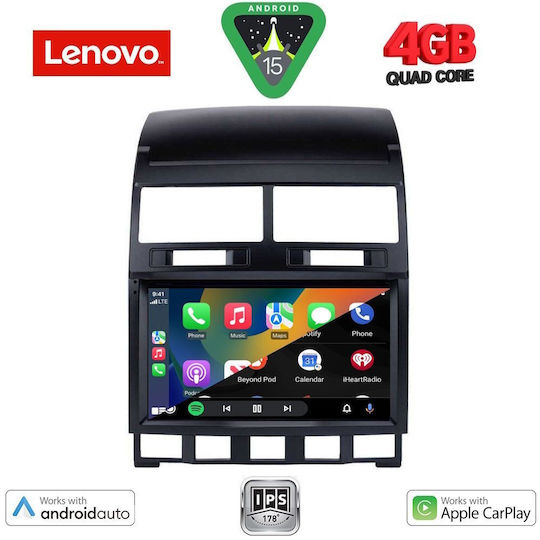 Lenovo Ηχοσύστημα Αυτοκινήτου για Volkswagen Touareg 2003-2011 (Bluetooth/USB/AUX/WiFi/GPS/Apple-Carplay/Android-Auto) με Οθόνη Αφής 9"