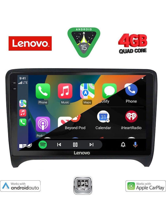 Lenovo Auto-Audiosystem für Audi E-Commerce-Website 2007-2015 (Bluetooth/USB/AUX/WiFi/GPS/Apple-Carplay/Android-Auto) mit Touchscreen 9"