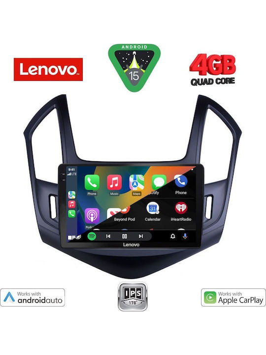 Lenovo Car Audio System for Chevrolet Cruze 2013-2015 (Bluetooth/USB/AUX/WiFi/GPS/Apple-Carplay/Android-Auto) with Touch Screen 9"