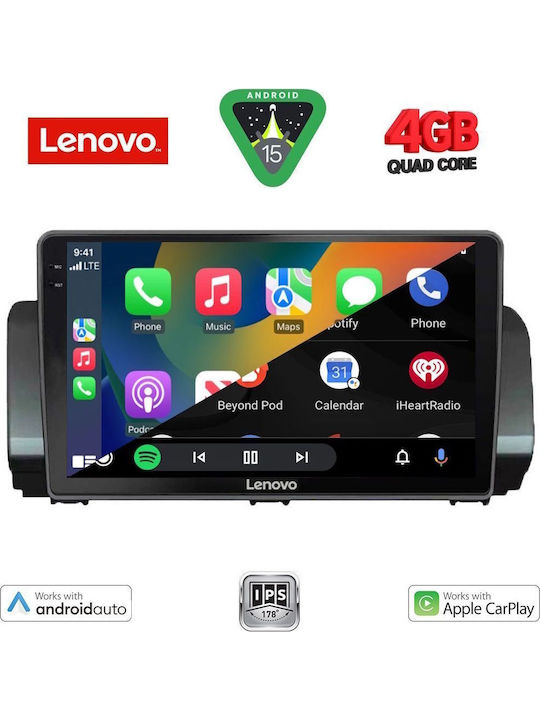 Lenovo Car Audio System for Dacia Logan / Sandero / Jogger 2020 (Bluetooth/USB/AUX/WiFi/GPS/Apple-Carplay/Android-Auto) with Touch Screen 9"