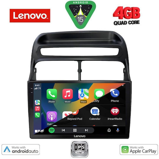 Lenovo Car Audio System for Fiat Linea 2007-2011 (Bluetooth/USB/AUX/WiFi/GPS/Apple-Carplay/Android-Auto) with Touch Screen 9"