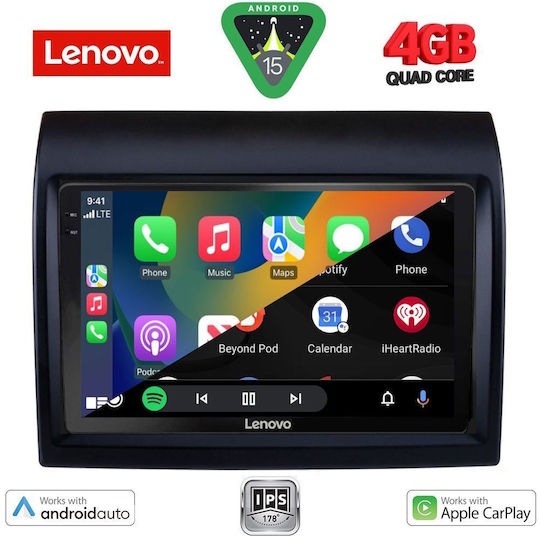 Lenovo Car Audio System for Peugeot Boxer Fiat Ducato Citroen Jumper 2006-2021 (Bluetooth/USB/AUX/WiFi/GPS/Apple-Carplay/Android-Auto) with Touch Screen 9"