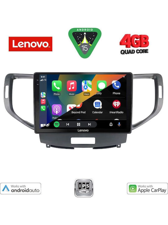 Lenovo Car Audio System for Honda Accord 2008-2013 (Bluetooth/USB/AUX/WiFi/GPS/Apple-Carplay/Android-Auto) with Touch Screen 9"