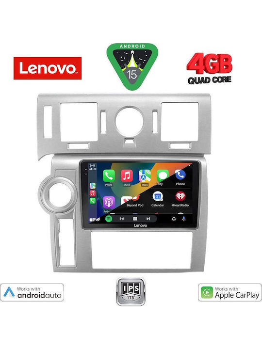 Lenovo Car Audio System Hummer H2 2008-2009 (Bluetooth/USB/AUX/WiFi/GPS/Apple-Carplay/Android-Auto) with Touch Screen 9"