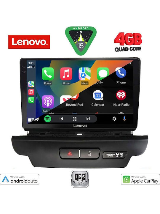 Lenovo Car Audio System for Kia Ceed / XCeed 2018-2022 (Bluetooth/USB/AUX/WiFi/GPS/Apple-Carplay/Android-Auto) with Touch Screen 9"