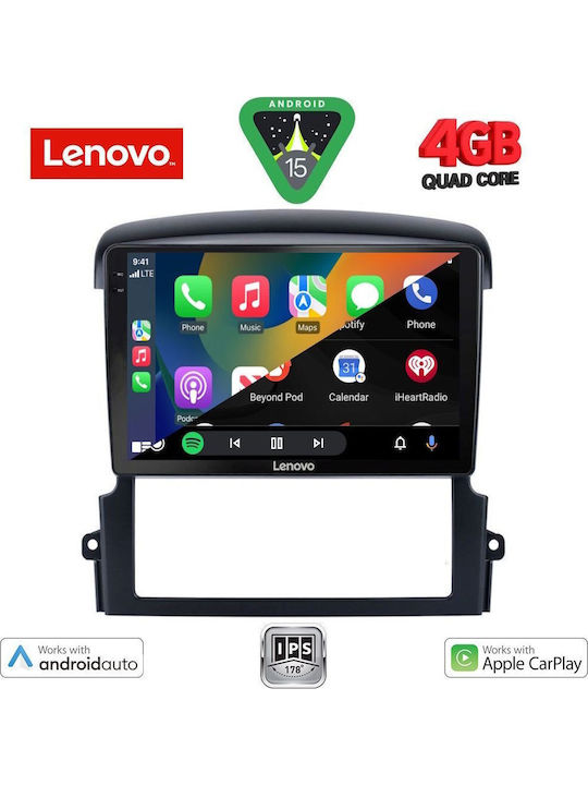 Lenovo Car Audio System for Kia Sorento 2006-2009 (Bluetooth/USB/AUX/WiFi/GPS/Apple-Carplay/Android-Auto) with Touch Screen 9"