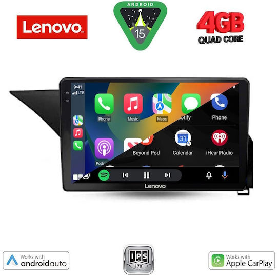 Lenovo Car Audio System for Mercedes-Benz E Class 2009-2016 (Bluetooth/USB/AUX/WiFi/GPS/Apple-Carplay/Android-Auto) with Touch Screen 10"