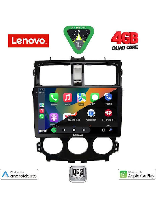 Lenovo Car Audio System for Mitsubishi Colt 2013-2023 (Bluetooth/USB/AUX/WiFi/GPS/Apple-Carplay/Android-Auto) with Touch Screen 9"