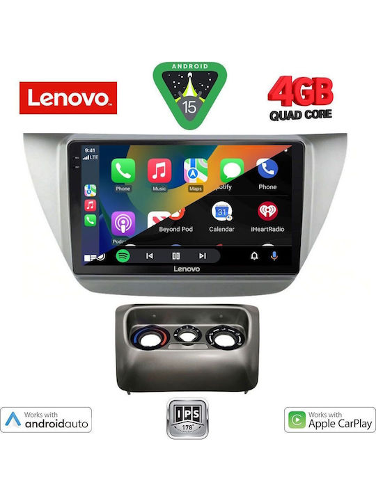Lenovo Car Audio System for Mitsubishi Lancer 2000-2007 (Bluetooth/USB/AUX/WiFi/GPS/Apple-Carplay/Android-Auto) with Touch Screen 9"