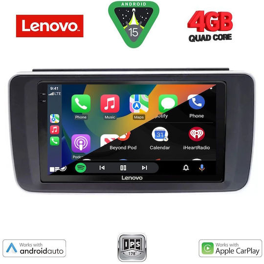 Lenovo Ηχοσύστημα Αυτοκινήτου για Nissan Leaf 2018 (Bluetooth/USB/AUX/WiFi/GPS/Apple-Carplay/Android-Auto) με Οθόνη Αφής 9"